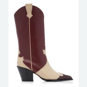 Aeyde colorblock leather western boots